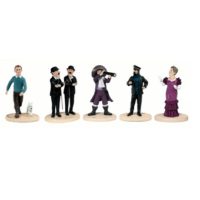 5 Figurines Tintin neuves Statuette résine