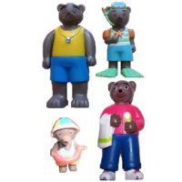 4 Petit Ours Brun Lot fig Bayard illustration originale Danièle Bour