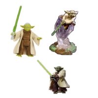 YODA 3 fig Star Wars 2004, 2005 et 2013 Hasbro LFL