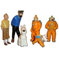 6 Figurines Tintin Hergé 1994 LU