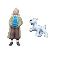 2 fig Tintin + Milou Hergé ML