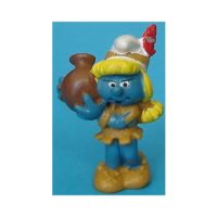 schtroumpfette indienne avec une cruche 1982 PEYO Schleich W.Germany