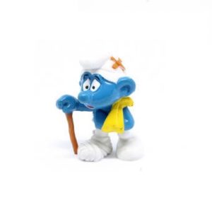 schtroumpf Blessé 1978 PEYO Schleich germany