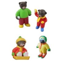 4 Petit Ours Brun Lot fig Bayard illustration originale Danièle Bour