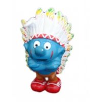 schtroumpf chef indien 1981 Peyo Schleich W.Germany