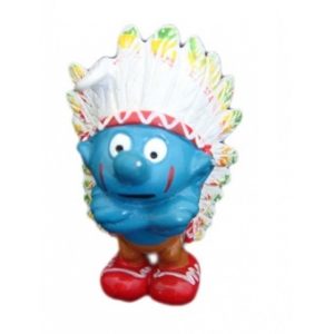 schtroumpf chef indien 1981 Peyo Schleich W.Germany