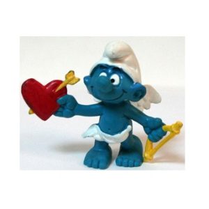 schtroumpf Cupidon 1981 Peyo Schleich Made in Portugal