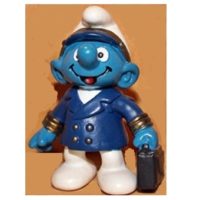 schtroumpf pilote d'avion 2000 peyo schleich