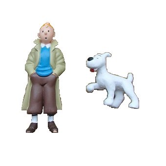 2 fig Tintin + Milou Hergé ML