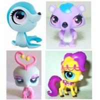 Pet Shop 4 figurines (LPS) Hasbro.