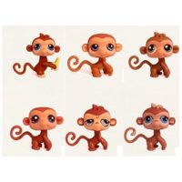 6 singes Pet Shop (LPS) Hasbro