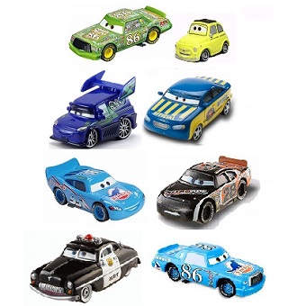 8 voitures Cars avec les yeux mobiles Lot Disney/Pixar