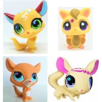 lot 4 Pet Shop Figurines (LPS) Hasbro.