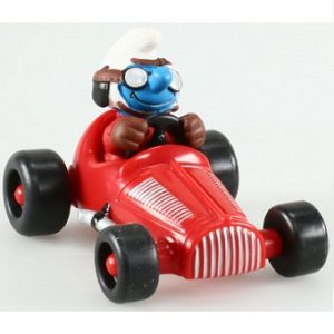schtroumpf voiture de course 1998 Peyo Schleich.