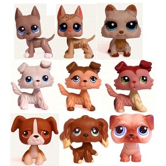 9 chiens Pet Shop (LPS) Hasbro