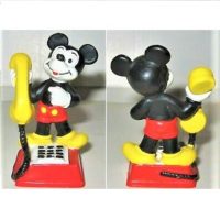 Figurine Mickey avec téléphone Bully Germany 1981