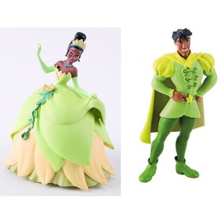 Princesse Tiana et Prince Naveen figurine la princesse et la grenouille Prince et Princesse Disney.
