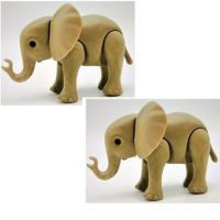 2 Bébés Éléphants PLAYMOBIL Animaux ELEPHANTEAU-Zoo-Savane-AFRIQUE.