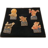5 pin's le Livre de la Jungle Walt Disney homevideo en coffret.