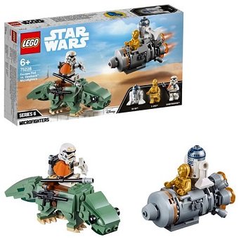 Lego Star Wars 75228 Capsule de sauvetage contre Microfighter Dewback Neuf
