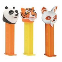PEZ Kung Fu Panda Shifu+Maître Tigresse+Po Ping