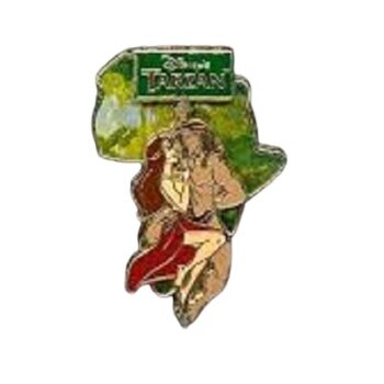 Pin’s Disney Tarzan et Jane Forme Afrique Occasion très bon état