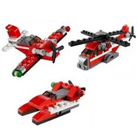 Hélicoptère rouge Lego 31013 Créator 3 en 1 avec notice