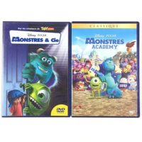 Monstre et Cie et Monstres Academy 2 DVD Disney Pixar