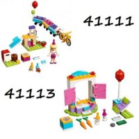LEGO Friends 41111 et 41113 Le train des animaux+L'anniversaire des lapins