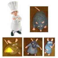 Ratatouille 5 figurines Disney Pixar