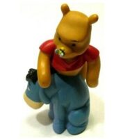 Bourriquet avec Winnie L'ourson sur ses épaules Figurine Disney Grovesnor.