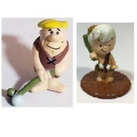 Pierrafeu 2 figurines 1990 Hanna-Barbera Vintage.