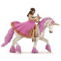 Princesse à La Lyre sur sa licorne Figurine Papo.