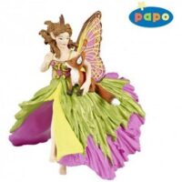Elfe papillon Cavalière au Renard Figurine Papo.