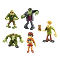 Scooby Doo 5 mini figurines Lot d'occasion.
