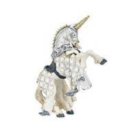 cheval du maitre des armes cimier licorne papo.
