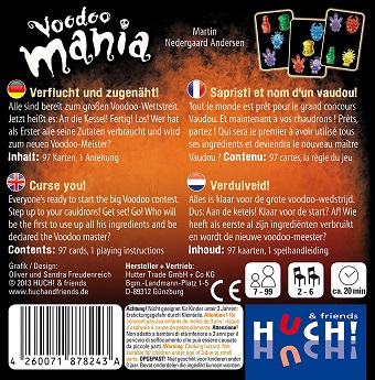 Voodoo Mania jeu de société.