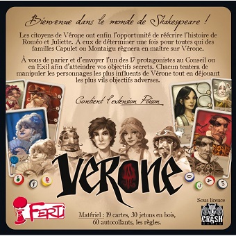 Vérone + extension Poison jeu de société.