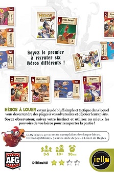 Héros a Louer jeu de société.