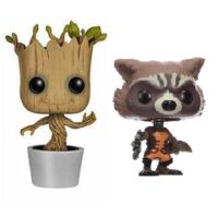 Rocket et Groot en pot Figurine POP Funko.