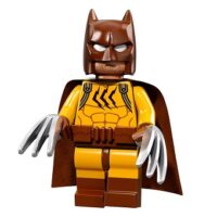 Catman Minifigurine LEGO jaune et marron avec griffes série Batman.