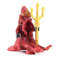 Guerrier Pieuvre Lego dark red Figurine Atlantis Squid Warrior.
