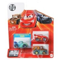 Mini racers Mattel Cars Métal pack neuf de 3 mini voiture.