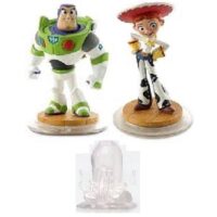 Buzz et Jessie Disney Infinity 2 Figurines Toys Story + Trophée monde.