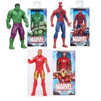 Ironman+Spiderman+Hulk 3 fig neuves Hasbro 2016