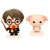Harry Potter + Dobby 2 mini figurines sur socle SD Toys.