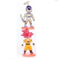 Goku Super Saiyan God et Freezer 2 Figurines DBZ (figurines gâteau 6cm)