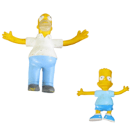 HOMER et BART SIMPSONS 2 FIGURINES JESCO 1990.