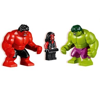 lego hulk vert et rouge plus Miss hulk marvel super héros.