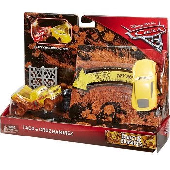 Cruz Ramirez Et Taco Cars 3 Disney Pack De 2 Vehicules Mattel.